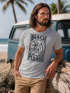Herren T-Shirt Beach Please Surfing Surfboard Wave Welle Sommer Print Fashion Streetstyle Neverless®preview