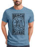 Herren T-Shirt Beach Please Surfing Surfboard Wave Welle Sommer Print Fashion Streetstyle Neverless®preview