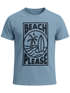 Herren T-Shirt Beach Please Surfing Surfboard Wave Welle Sommer Print Fashion Streetstyle Neverless®preview