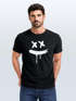 Herren T-Shirt Bedruckt Aufdruck Creepy Smile Sneaky Print Fashion Streetstyle Neverless® preview