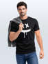 Herren T-Shirt Bedruckt Aufdruck Creepy Smile Sneaky Print Fashion Streetstyle Neverless® preview