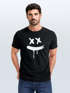 Herren T-Shirt Bedruckt Aufdruck Creepy Smile Sneaky Print Fashion Streetstyle Neverless® preview