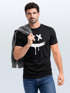 Herren T-Shirt Bedruckt Aufdruck Creepy Smile Sneaky Print Fashion Streetstyle Neverless® preview