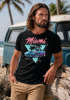 Herren T-Shirt Bedruckt Miami Beach Surfing Motiv USA Retro Automobil 80er Fashion Streetstyle Neverless®preview