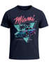 Herren T-Shirt Bedruckt Miami Beach Surfing Motiv USA Retro Automobil 80er Fashion Streetstyle Neverless®preview