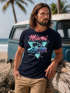 Herren T-Shirt Bedruckt Miami Beach Surfing Motiv USA Retro Automobil 80er Fashion Streetstyle Neverless®preview