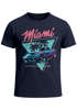 Herren T-Shirt Bedruckt Miami Beach Surfing Motiv USA Retro Automobil 80er Fashion Streetstyle Neverless®preview
