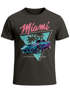 Herren T-Shirt Bedruckt Miami Beach Surfing Motiv USA Retro Automobil 80er Fashion Streetstyle Neverless®preview