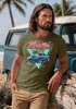 Herren T-Shirt Bedruckt Miami Beach Surfing Motiv USA Retro Automobil 80er Fashion Streetstyle Neverless®preview