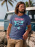 Herren T-Shirt Bedruckt Miami Beach Surfing Motiv USA Retro Automobil 80er Fashion Streetstyle Neverless®preview