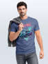 Herren T-Shirt Bedruckt Miami Beach Surfing Motiv USA Retro Automobil 80er Fashion Streetstyle Neverless®preview