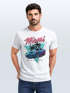 Herren T-Shirt Bedruckt Miami Beach Surfing Motiv USA Retro Automobil 80er Fashion Streetstyle Neverless®preview