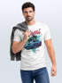 Herren T-Shirt Bedruckt Miami Beach Surfing Motiv USA Retro Automobil 80er Fashion Streetstyle Neverless®preview