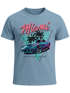 Herren T-Shirt Bedruckt Miami Beach Surfing Motiv USA Retro Automobil 80er Fashion Streetstyle Neverless®preview