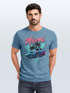 Herren T-Shirt Bedruckt Miami Beach Surfing Motiv USA Retro Automobil 80er Fashion Streetstyle Neverless®preview