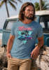 Herren T-Shirt Bedruckt Miami Beach Surfing Motiv USA Retro Automobil 80er Fashion Streetstyle Neverless®preview