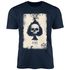 Herren T-Shirt Bedruckt Totenkopf Skull Spielkarte Pik Ass Kartenspiel Printshirt Fashion Streetstyle Neverless®preview