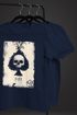 Herren T-Shirt Bedruckt Totenkopf Skull Spielkarte Pik Ass Kartenspiel Printshirt Fashion Streetstyle Neverless®preview