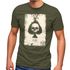 Herren T-Shirt Bedruckt Totenkopf Skull Spielkarte Pik Ass Kartenspiel Printshirt Fashion Streetstyle Neverless®preview