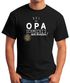 Herren T-Shirt Bei Papa Opa schmeckt`s am besten grillen kochen BBQ Fun-Shirt Moonworks®preview