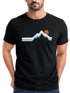 Herren T-Shirt Berg Wandern Natur Outdoor Printshirt mit Aufdruck Fashion Streetstyle Neverless®preview