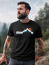 Herren T-Shirt Berg Wandern Natur Outdoor Printshirt mit Aufdruck Fashion Streetstyle Neverless®preview