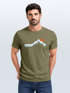 Herren T-Shirt Berg Wandern Natur Outdoor Printshirt mit Aufdruck Fashion Streetstyle Neverless®preview