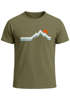 Herren T-Shirt Berg Wandern Natur Outdoor Printshirt mit Aufdruck Fashion Streetstyle Neverless®preview