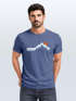 Herren T-Shirt Berg Wandern Natur Outdoor Printshirt mit Aufdruck Fashion Streetstyle Neverless®preview