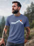 Herren T-Shirt Berg Wandern Natur Outdoor Printshirt mit Aufdruck Fashion Streetstyle Neverless®preview