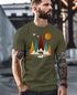 Herren T-Shirt Berge Bär Natur Polygon Outdoor Printshirt Aufdruck Wandern Männer Fashion Streetstyle Neverless®preview
