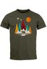 Herren T-Shirt Berge Bär Natur Polygon Outdoor Printshirt Aufdruck Wandern Männer Fashion Streetstyle Neverless®preview