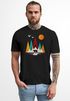 Herren T-Shirt Berge Bär Natur Polygon Outdoor Printshirt Aufdruck Wandern Männer Fashion Streetstyle Neverless®preview