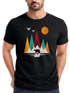 Herren T-Shirt Berge Bär Natur Polygon Outdoor Printshirt Aufdruck Wandern Männer Fashion Streetstyle Neverless®preview