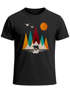 Herren T-Shirt Berge Bär Natur Polygon Outdoor Printshirt Aufdruck Wandern Männer Fashion Streetstyle Neverless®preview