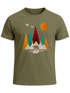 Herren T-Shirt Berge Bär Natur Polygon Outdoor Printshirt Aufdruck Wandern Männer Fashion Streetstyle Neverless®preview