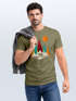 Herren T-Shirt Berge Bär Natur Polygon Outdoor Printshirt Aufdruck Wandern Männer Fashion Streetstyle Neverless®preview