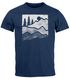 Herren T-Shirt Berge Natur Outdoor Printshirt Aufdruck Wandern Männer Fashion Streetstyle Neverless®preview