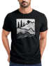 Herren T-Shirt Berge Natur Outdoor Printshirt Aufdruck Wandern Männer Fashion Streetstyle Neverless®preview