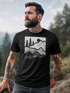 Herren T-Shirt Berge Natur Outdoor Printshirt Aufdruck Wandern Männer Fashion Streetstyle Neverless®preview