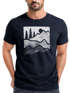 Herren T-Shirt Berge Natur Outdoor Printshirt Aufdruck Wandern Männer Fashion Streetstyle Neverless®preview