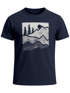 Herren T-Shirt Berge Natur Outdoor Printshirt Aufdruck Wandern Männer Fashion Streetstyle Neverless®preview
