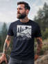 Herren T-Shirt Berge Natur Outdoor Printshirt Aufdruck Wandern Männer Fashion Streetstyle Neverless®preview
