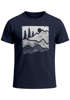 Herren T-Shirt Berge Natur Outdoor Printshirt Aufdruck Wandern Männer Fashion Streetstyle Neverless®preview