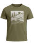 Herren T-Shirt Berge Natur Outdoor Printshirt Aufdruck Wandern Männer Fashion Streetstyle Neverless®preview