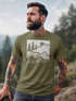 Herren T-Shirt Berge Natur Outdoor Printshirt Aufdruck Wandern Männer Fashion Streetstyle Neverless®preview