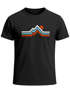 Herren T-Shirt Berge Wandern Bergmotiv Aufdruck Printshirt Gebirge Outdoor Fashion Streetstyle Neverless®preview