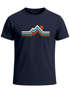 Herren T-Shirt Berge Wandern Bergmotiv Aufdruck Printshirt Gebirge Outdoor Fashion Streetstyle Neverless®preview