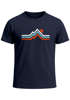 Herren T-Shirt Berge Wandern Bergmotiv Aufdruck Printshirt Gebirge Outdoor Fashion Streetstyle Neverless®preview