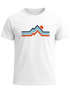 Herren T-Shirt Berge Wandern Bergmotiv Aufdruck Printshirt Gebirge Outdoor Fashion Streetstyle Neverless®preview